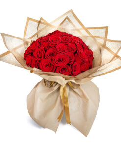 Μπουκέτο με Κόκκινα Τριαντάφυλλα