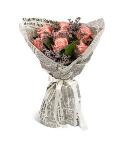 Μπουκέτο με Ροζ Τριαντάφυλλα