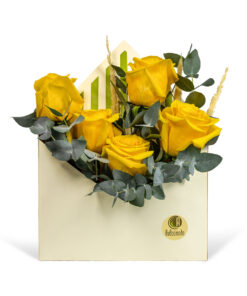 Flower Letter Yellow Roses
