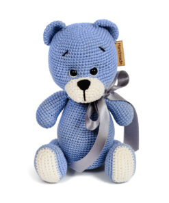 Πλεκτό Αρκουδάκι Γαλάζιο