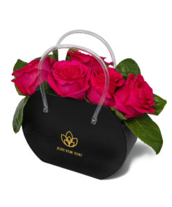 Τσαντάκι με Φούξια Τριαντάφυλλα