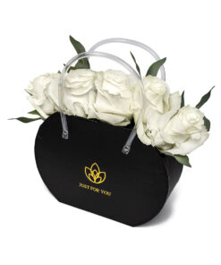 Τσαντάκι με Λευκά Τριαντάφυλλα