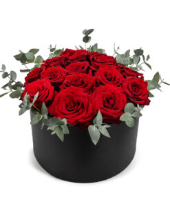 Κουτί Μεγάλο με Κόκκινα Τριαντάφυλλα