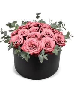 Κουτί Μεγάλο με Ροζ Τριαντάφυλλα