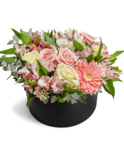 Κουτί Μεγάλο με Ροζ και Λευκά Λουλούδια